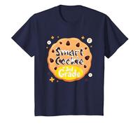 Smart Cookie in 3rd Grade School Achievement Celebration T-Shirt, Kids, Navy, 8 Years