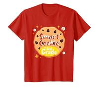 Smart Cookie in 3rd Grade School Achievement Celebration T-Shirt, Kids, Red, 8 Years