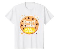 Smart Cookie in 3rd Grade School Achievement Celebration T-Shirt, Kids, White, 8 Years
