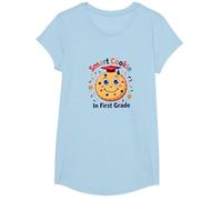 Smart Cookie in First Grade T-Shirt, Girls, Baby Blue, Medium