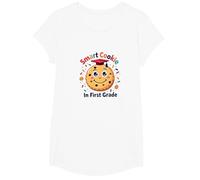 Smart Cookie in First Grade T-Shirt, Girls, White, Small