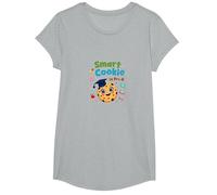 Smart Cookie in Pre-K: Cute Education Achievement T-Shirt, Girls, Heather Grey, Large
