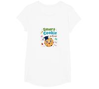 Smart Cookie in Pre-K: Cute Education Achievement T-Shirt, Girls, White, XS