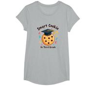 Smart Cookie in Third Grade: Educational Achievement T-Shirt, Girls, Heather Grey, Small