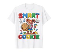 Smart Cookie Robot Toy Bricks Clever Student Value Graphic T-Shirt, Men, White, M