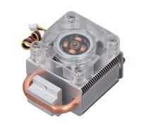 Smart Cooling 4Pin LED CPU Cooler, Efficient GPU Cooler Reliable Replacement Fan Practical PCI Slot Fan Quiet Laptop Cooling for Intense Computing Tasks