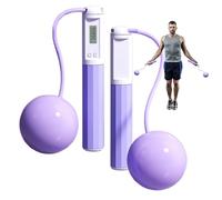 Smart Cordless Skipping Rope, Exercise Fitness Trainer, with Counter Adjustable Jump Rope for Indoor Outdoor Workout Cardio Training Men Women Kids Home Use 28cm Handle