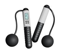 Smart Cordless Skipping Rope Trainer - Digital Counting Jump Device Set, Anti-Slip Weighted Handle Swing Ball | Wireless Fitness Calorie Tracking Equipment For Cardio Workout Home Gym Indoor