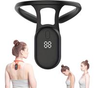 Smart Corrector for Hunchback, Smart Posture Trainer, Smart Back Posture Reminder Device, Vibrating Back Posture Monitoring Corrector for Improving the Hunchback Women Men(Black)