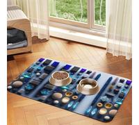 Smart Crystal Art Pet Absorbent Leather Tablecloth 30x45cm with Non-Slip Rubber Base for Cats and Dogs