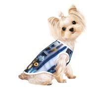 Smart Crystal Art Pet Breathable Sleeveless T-shirt L for Small Dogs and Cats Soft, Lightweight, Stylish