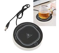 Smart Cup Warmer Mat Black Coffee Mug Warmer for Desk with Heating Function for Office and Home Cocoa Tea Water Milk Soup[black] Cappuccino Cups