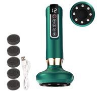 Smart Cupping Device - 12cm Electric Massager, Temperature Controlled Vacuum Cups, Body Cellulite Massage Set for Home Spa Muscle Relaxation Fitness Wellness Care