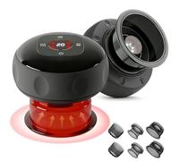 Smart Cupping Kit Therapy Massager, 7-in-1 Electric Cupping Device Set with Red Light Therapy, Heat & 12-Level Adjustable Suction, for Targeted Pain Relief, Muscle Soreness, Tighter Skin （2 Pack）