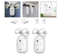 Smart Curtain Opener Compatible with For TUYA for Roman Rods, U Shaped and T Shaped Tracks 3 in 1 Design for Seamless Operation (1pc)