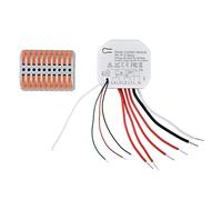 Smart Curtain Switch Module 2 Way WiFi Automatic Curtain Opener Remote Control APP Timing for Household Intelligent Electric Appliance PVC Electronic Components 5.2x4.7x2.2cm