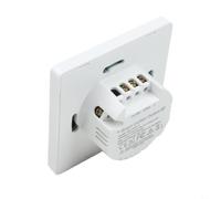 Smart Curtain Switch WiFi for tuya Compatible with RF433 Remote Touch Control for Electric Blinds 2.5A 86mm UK(BLACK)
