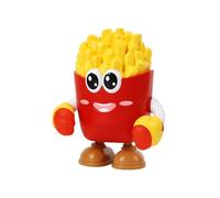 Smart Dancing Robot, Electric Music Light Toy, French Fries Design Interactive Robot Doll, Kids Entertainment and Learning Fun, Home Indoor Play, Educational Toy with Music and Lights