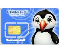 Smart Data SIM Card -on AT&T, T-Mobile and Verizon network, for Security/Hunting Trail Cameras, GPS Trackers, or unlocked Tablets - Data only, No Voice & Text