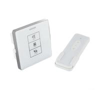 Smart DC Motor Switch Panel for Tuya Integrated Remote Control 24V DC 220V Output AC100-240V Input Rain Sensor Interface White Plastic Auto Detection for Garage Door Awning Home Automation