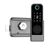 smart deadbolt Electronic Smart Fingerprint Door Lock Anti-Theft Biometric Front Door Lock, for Outdoor Courtyard Home Electronic