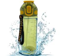 Smart Design Sip on Ergonomic Clear 800ml Water Bottle - Leakproof, BPA-free, Carry / Hook on Clip, Lock Mechanism, Gym, Home, Office, Sports Drink, Juices, Drinks, Outdoor, Biking, Hiking, Camping