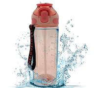Smart Design Sip on Ergonomic Clear 800ml Water Bottle - Leakproof, BPA-free, Carry / Hook on Clip, Lock Mechanism, Gym, Home, Office, Sports Drink, Juices, Drinks, Outdoor, Biking, Hiking, Camping