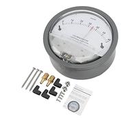 Smart Differential Pressure Gauge with Pointer and Scale, Intelligent Pressure Detection Meter, Round Dial Design for HVAC and Microelectronics, Includes Mounting Kit and