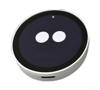 Smart Digital Anime Badge with Touchscreen-Bluetooth AI Voice Chat Video Music Support Alarm for Backpack Desk Decoration White ABS