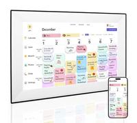 Smart Digital Calendar, 10.1" HD Touch Screen Family Planner with WiFi, Interactive Digital Planner with Chore Chart, Meal Schedule & Photo Frame (Built-in 32GB storage)