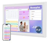 Smart Digital Calendar,21.5" Electronic Wall Calendar&Chore Chart, Family Planner,Full HD Interactive Smart Touchscreen Display for Family Schedules,Seamless Organizing,Rewards&Picture Frame&Notes