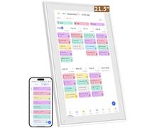 Smart Digital Calendar:21.5-Inch Electronic Wall Calendars & Chore Chart, Full HD Interactive Touchscreen Display for Family Schedules Planner,Seamless Scheduling/Organizing-Wall/Desk Mountable