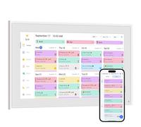 Smart Digital Calendar: 21.5-Inch Electronic Wall Calendars & Chore Chart, Full HD Interactive Touchscreen Display for Family Schedules Planner,Seamless Scheduling/Organizing-Wall/Desk Mountable