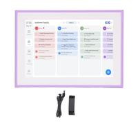 Smart Digital Calendar LCD Touch Screen Electronic Calendar for Home and Office Purplish