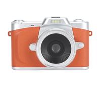 Smart Digital Camera, 64MP 4K Digital Camera Beauty Filter Function 180° Flip Screen 20x Zoom with Professional Lens for Shooting (Orange)