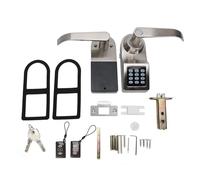Smart Digital Door Lock Electronic Password Lock with IC Card Key Unlocking Multiple Access Methods for Home Office Apartment Security Entry Zinc Alloy Black 30 60mm Door Thickness