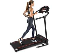 Smart Digital Folding Exercise Machine - Electric Motorized Treadmill with Downloadable Sports App for Running & Walking, Pairs to Phones, Laptops, & Tablets via Bluetooth, SereneLife SLFTRD18