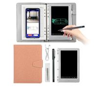 Smart Digital Pen with Real-Time Sync, Convert Handwritten Notes to Digital Text on Phone, Voice Control for Writing & Painting Gray-Pink