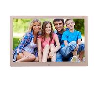Smart Digital Photo Frame 15.4 inch Metal LCD Digital Photo Frame HD 1280x800 Electronic Album USB Digital Picture Music Video Player Calendar Clock (Rose Gold)
