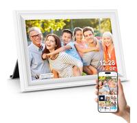 Smart Digital Photo Frame White WiFi Send Photos From Your Phone 16GB Storage 10.1 Inch 1280 x 800 IPS Touch Screen Rotation Digital Photo Frame