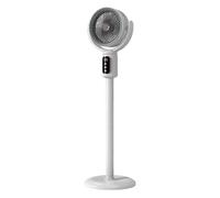 Smart Digital Standing Fan with Remote, 3D Wide-Angle Powerful Airs Circulation, Modern Minimalist Living Room USB Power Supply