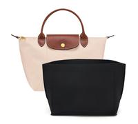SMART DK Purse Organizer Insert for Longchamp Le Pliage Handbag Insert (DARK BLACK, M/10.23 * 5.11 * 7.87in)