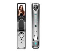 Smart Door Handle， 3D Face Recognition Biometric Fingerprint Digital Password Card Smart Door Lock with with Intelligent Electronic Push Pull