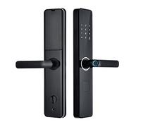 Smart Door Handle, Smart Door Lock with Touch Wake Keypad, Anti-Theft Fingerprint with Handle, Doorbell Unlock with Biometric Integration
