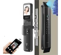 Smart Door Lock, 3D Face Recognition Smart Lock Contactless Door Opening Automatic Smart Lock With Camera WiFi Video Doorbell APP Control(30 300 Mortise)