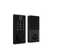 Smart Door Lock, 5 in 1 Smart Lock Keyless Entry Fingerprint Password IC Card Key Deadbolt TTLock Auto Door Lock for Home Office(TTLock Bluetooth)