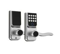 Smart Door Lock Biometric Fingerprint Lock Digital Electronic Smart Password Keyless Entry Door Locks For Home Office(Siliver with gateway)