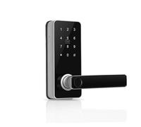 Smart Door Lock Digital Electronic with Code Passcode, Electric Knob, Biometric Handle, Bedroom Doors(Silver)