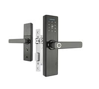 Smart Door Lock Electronic Door Lock with Tuya APP Remotely/Biometric Fingerprint/Smart Card/Password/Key(H4-22x190 5050 R)