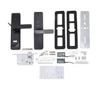 Smart Door Lock Electronic Fingerprint Lock Fully Automatic Anti Theft Secure Keyless Entry Fingerprint Lock Smart Home Security System for Home Office Hotel Black ABS Stainless